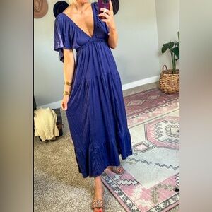 Free est Lala maxi dress, galaxy blue, sz M